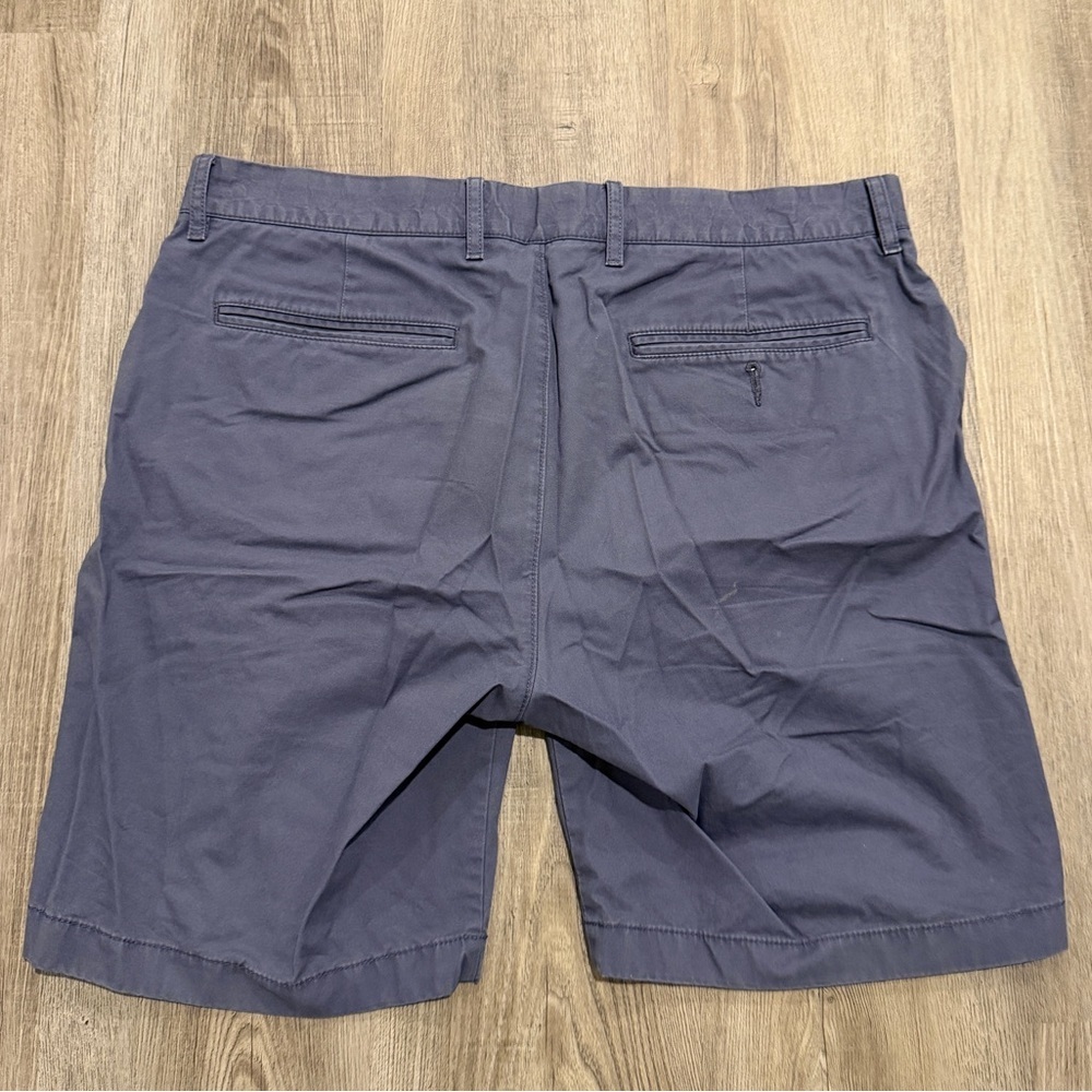 J. Crew Men's Dark Periwinkle Blue Flat Front Shorts - Picture 4 of 4